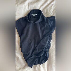 Reformation Black Cowl Neck Top